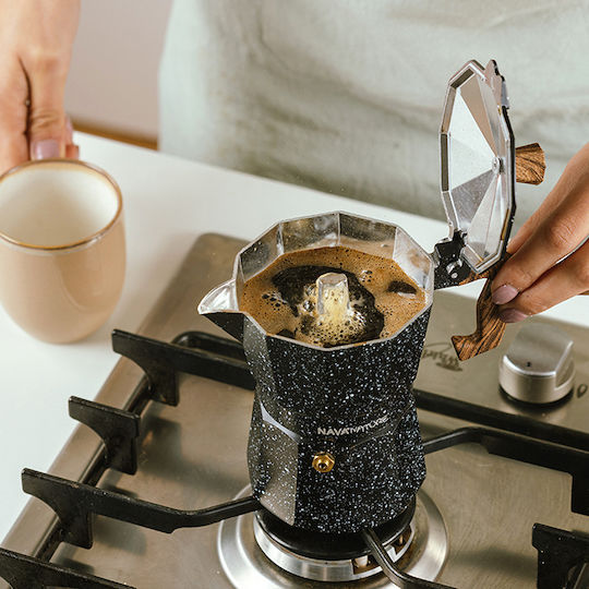Nava Μπρίκι Espresso 6cups Μαύρο