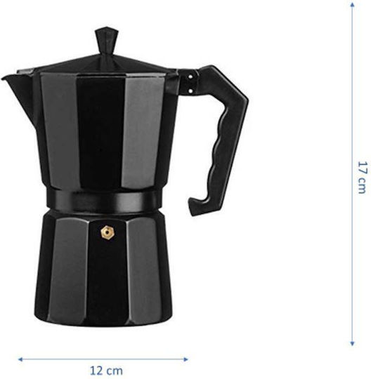 Ibili Bahia Μπρίκι Espresso 3cups Μαύρο