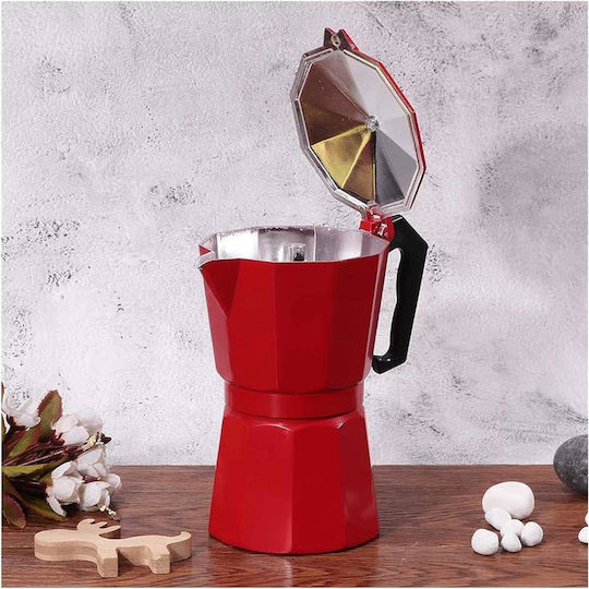 Ibili 02905 Μπρίκι Espresso 3cups Κόκκινο