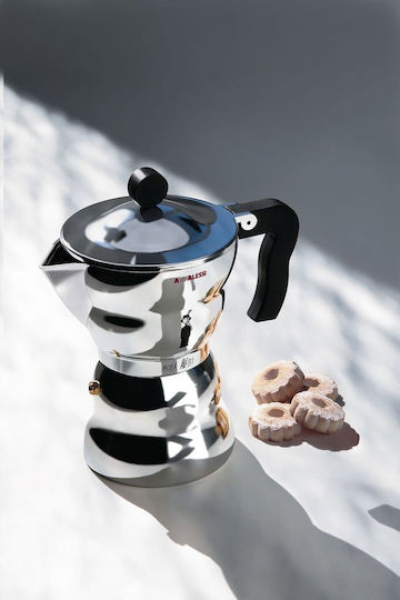 Alessi Μπρίκι Espresso 3cups Ασημί