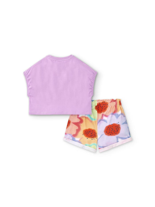 Tuc Tuc Kids Set with Shorts Summer 2pcs Lilac