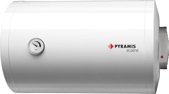 Pyramis Ηλεκτρομπόιλερ 60lt Glass Οριζόντιο 3.5kW