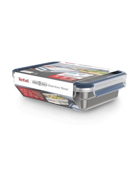 Tefal Masterseal Δοχείο Φαγητού Inox Ασημί 1.2lt