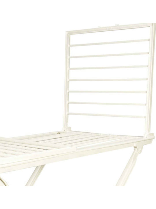 TnS Plastic Folding Floor Clothes Drying Rack with Hanging Length 20m