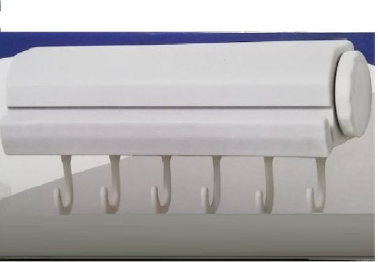 Factory LY 27644 Απλώστρα Τοίχου Πλαστική με Μήκος Απλώματος 3.75m