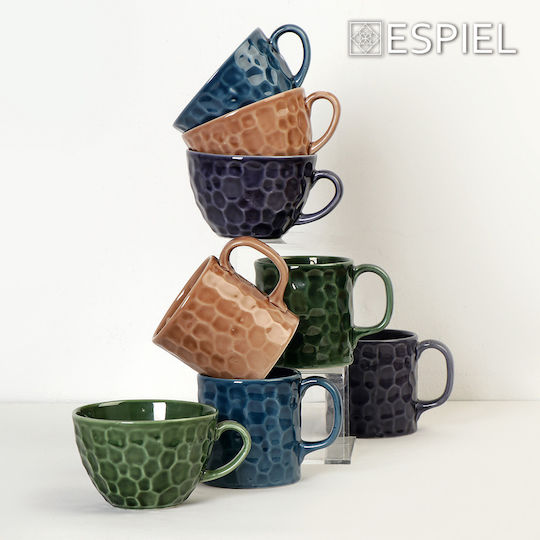 Espiel Becher aus Porzellan Lila 310ml