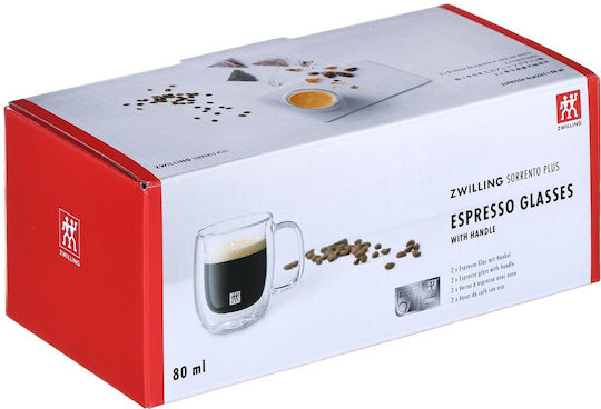Zwilling J.A. Henckels Mug Ceramic Transparent 80ml 2pcs