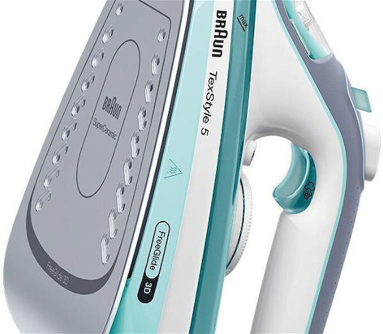 Braun Texstyle 5 Steam Iron 2700W with Ceramic Plate and Continuous Steam Supply 50g/min