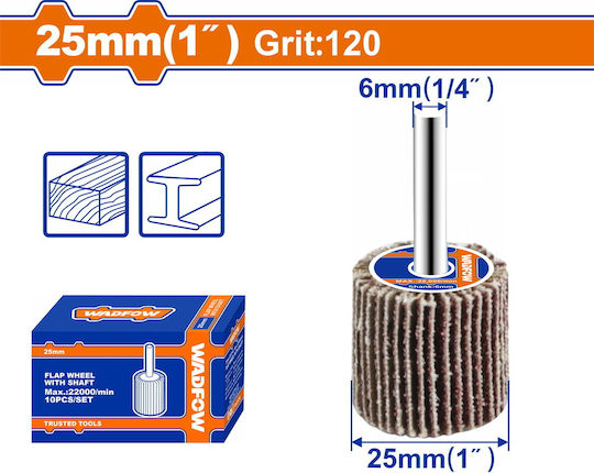 Wadfow Φύλλο Λείανσης Απλό K120 25x25mm