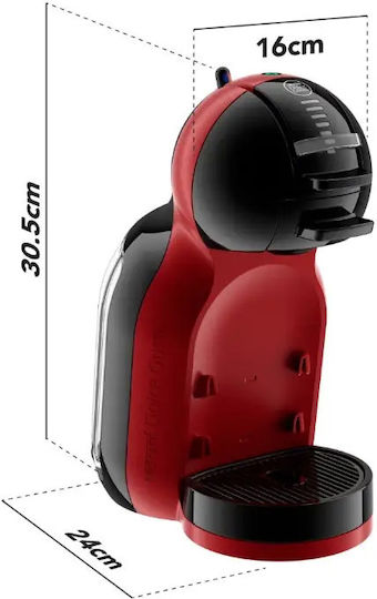 Krups Mini Me Pod Coffee Machine Dolce Gusto Pressure 15bar Red