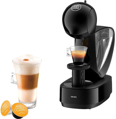 Krups Infinissima Καφετιέρα για Κάψουλες Dolce Gusto Πίεσης 15bar Μαύρη