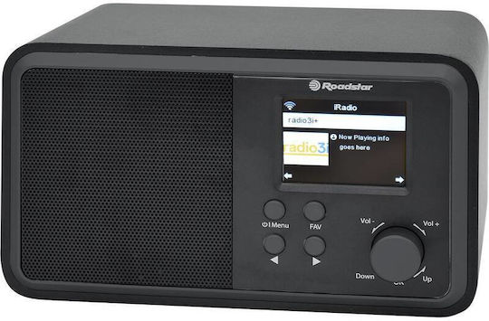 Roadstar ΙR-390D+BT Επιτραπέζιο Ραδιόφωνο Ρεύματος DAB+ με Bluetooth και USB Μαύρο