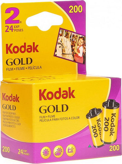 Kodak Color Negative Gold 200 Roll Film 35mm (2x24 Exposures)