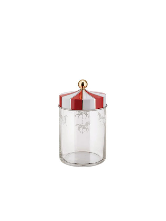 Alessi Circus Vase General Use with Lid Glass Transparent 1000ml