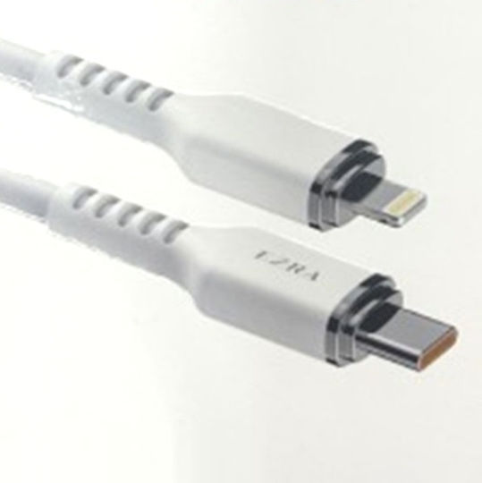 Ezra Φόρτισης USB-C to Lightning Cable White 1m (81002YTR30WH)