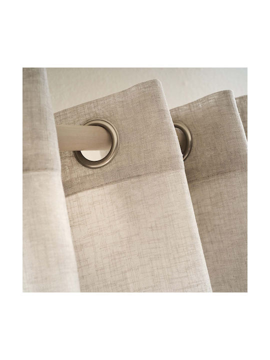 Gofis Home Curtain With Grommets Combe 502 45 Willow Beige 140x280cm