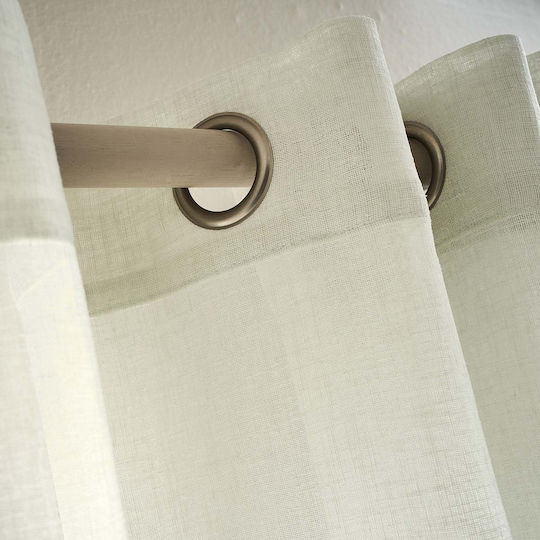 Gofis Home Curtain with Grommets Combe 502 11 Fresh Aqua 140x280cm