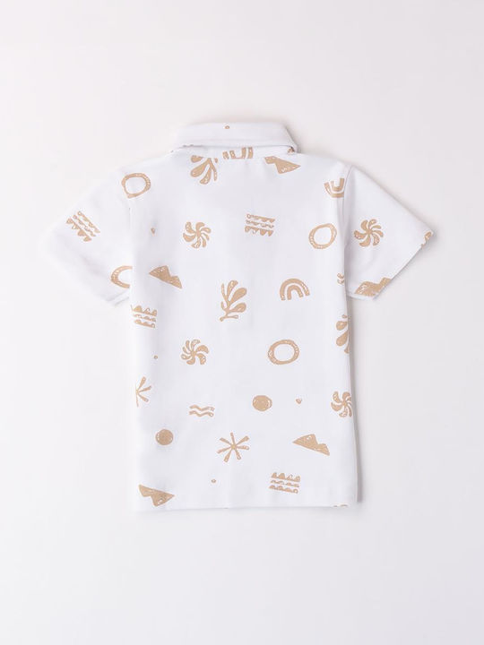 iDO Kids Polo Short Sleeve White