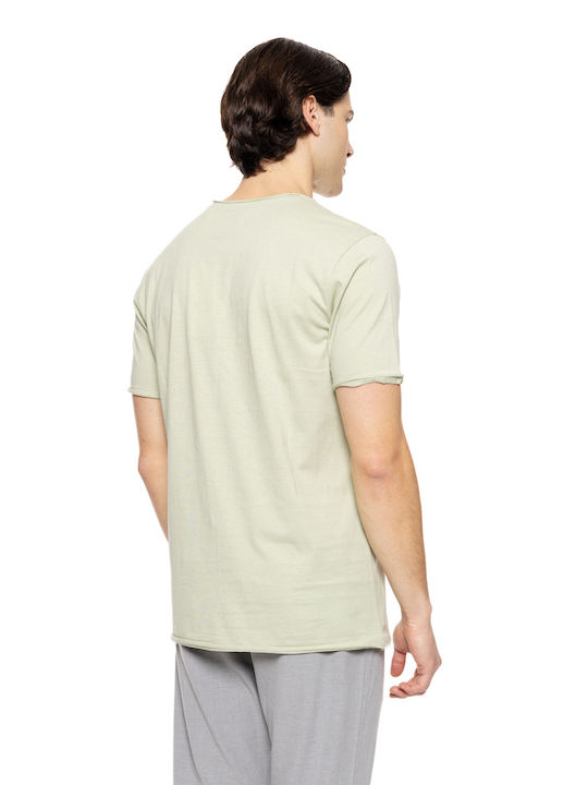 Biston Men's Short Sleeve T-shirt Light Green