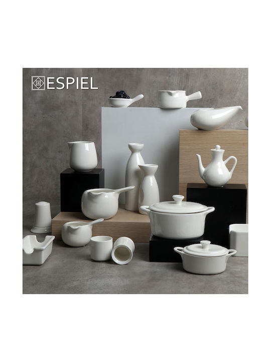 Espiel Θήκη για Οδοντογλυφίδες Πλαστική 4.5x4.5x5.4εκ. 12τμχ Μπεζ