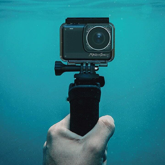 Egoboo X Maui And Sons Eye Pro 128GB Action Camera 4K Ultra HD Underwater (with Case) with Touch Screen 2.33" and Wi-Fi Black