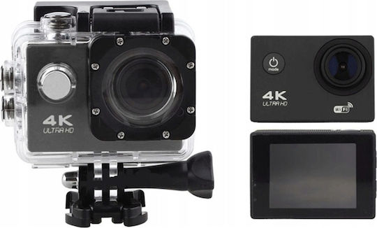 5163 64GB Action Camera 4K Ultra HD Underwater (with Case) with Screen and Wi-Fi Black