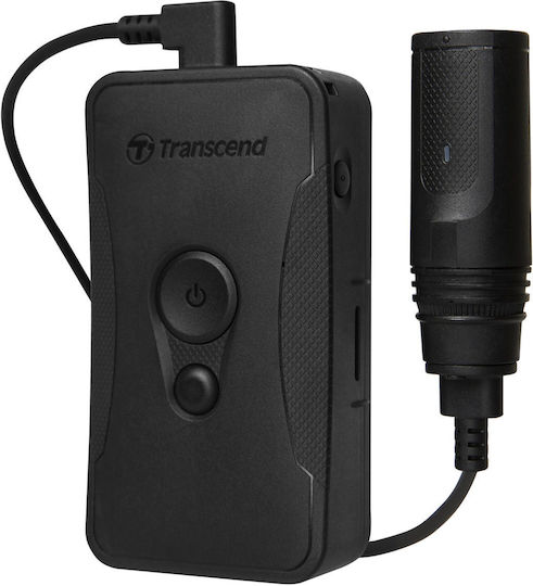 Transcend Drivepro Body 60 64GB Action Camera Full HD (1080p) και Wi-Fi Μαύρη