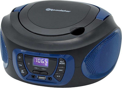 Roadstar Φορητό Ηχοσύστημα CDR-365U mit CD-Spieler / MP3-Spieler / USB / Radio in Blau Farbe