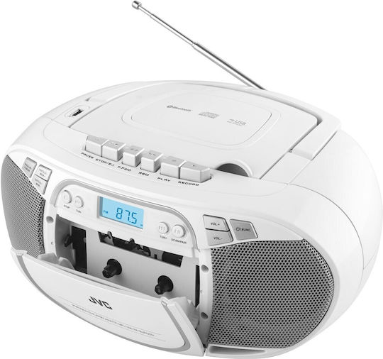 JVC Portable Sound System with CD White