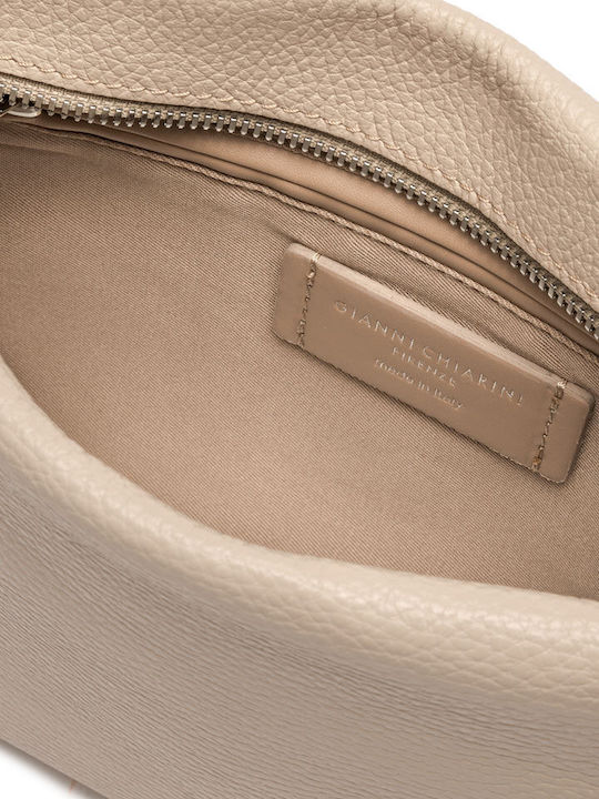 Leather Women's Bag Shoulder Beige