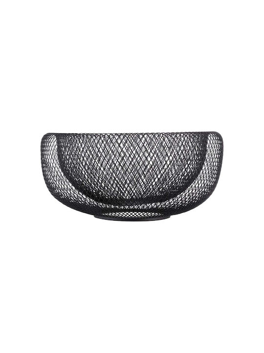 5Five Fruit Bowl Metallic Black 27x27x13.5cm