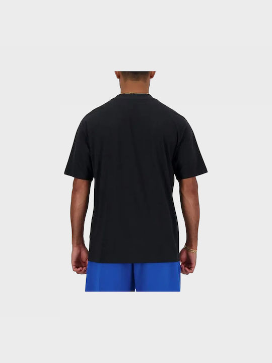 New Balance Bărbați T-shirt Sportiv cu Mânecă Scurtă Negru