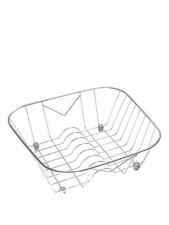 Sanitec No 8 Sink Strainer Inox Silver 40x25x12cm