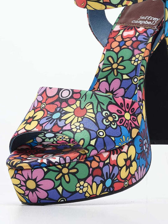 Jeffrey Campbell Fabric Women's Sandals Multicolour