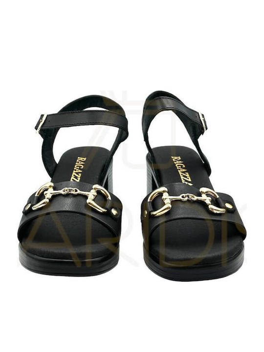 Leather Sandals Anatomic Black