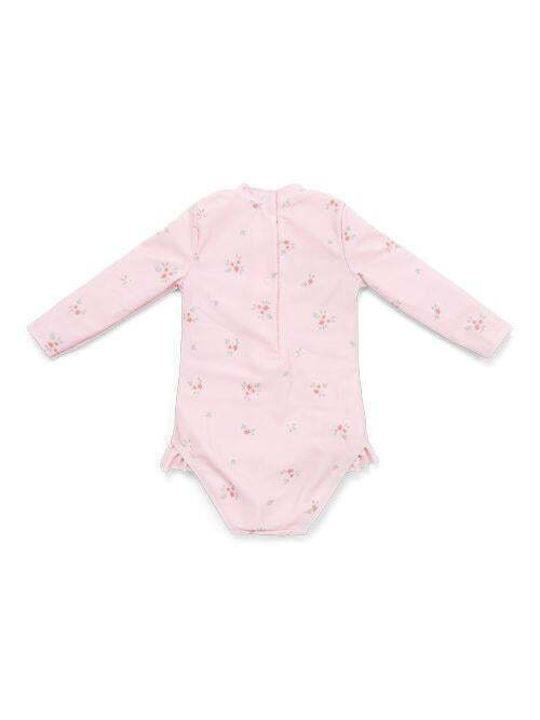 Little Dutch Kinder Badeanzug UV-Schutz (UV) Langarm-Einteiler Rosa