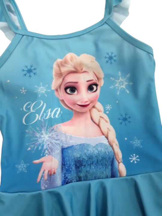 Disney Παιδικό Μαγιό Ολόσωμο Frozen Turquoise