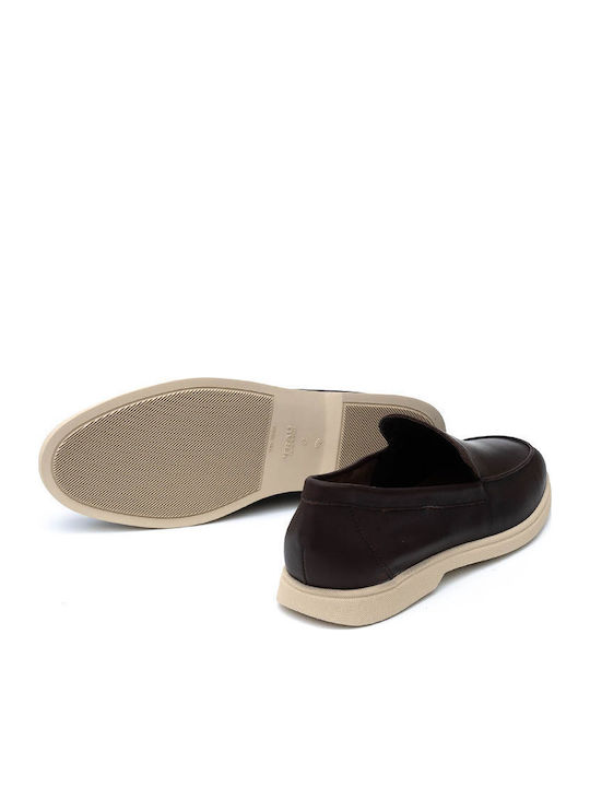 Leder Herren Mokassins in Braun Farbe