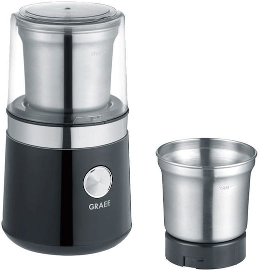 Graef Electric Coffee Grinder 200W for 85gr Beans Black