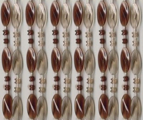 Chios Hellas ΚΟ104 Plastic Door Curtain Cognac-Ash 100x220cm ΚΟ104