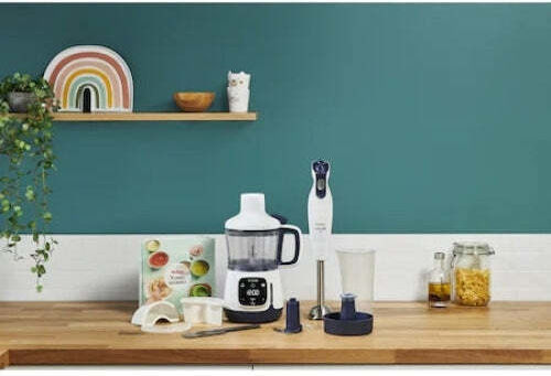 Tefal Yummy Gourmet Multifunctional Food Processor 600W with Bowl Capacity 800ml and Blender Jug Capacity White
