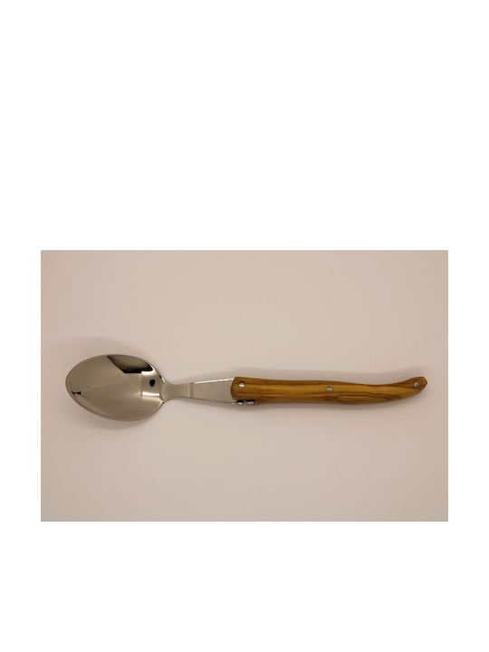 Claude Dozorme Laguiole Spoon Set Dinner Stainless Brown 6pcs