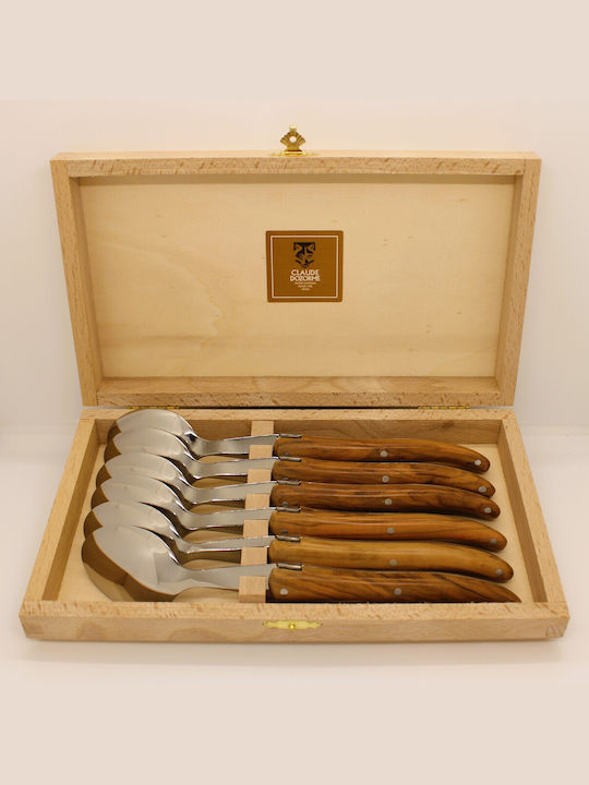 Claude Dozorme Laguiole Spoon Set Dinner Stainless Brown 6pcs
