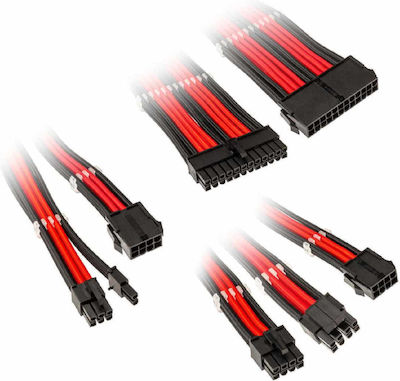 Kolink Core Adept Braided Cable Extension Kit Peripheral - Peripheral Cable Μαύρο/Κόκκινο (COREADEPT-EK-BRD)