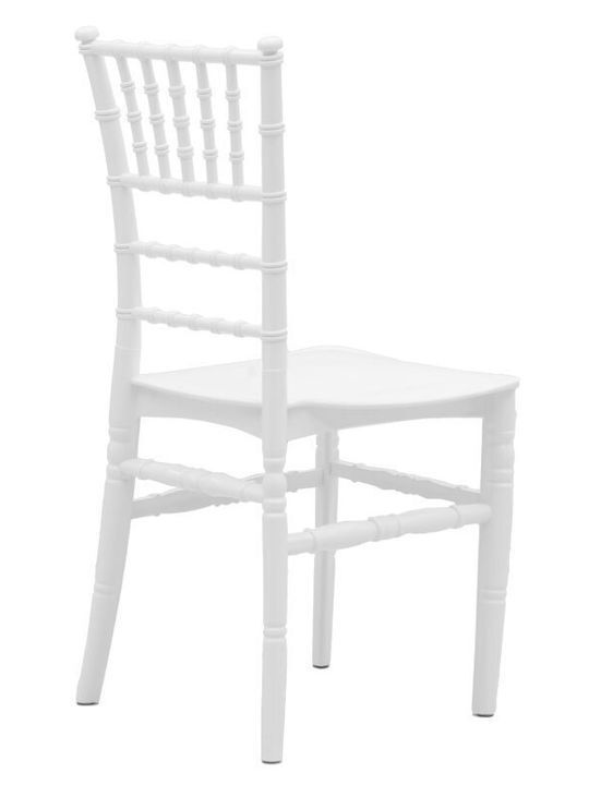 Catering-Stuhl Polypropylen White 40x44x85εκ.