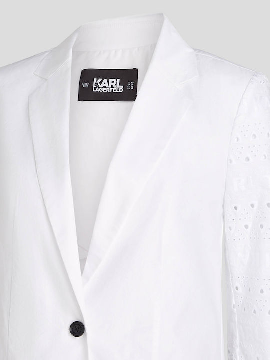 Karl Lagerfeld Women's Blazer White