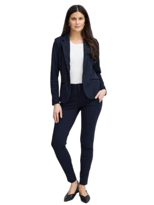 Fransa Damen Blazer Dark Blue