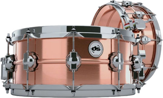 DS Drum Tambur Metalic Seamless Cooper Snare 14" x 6" Cupru