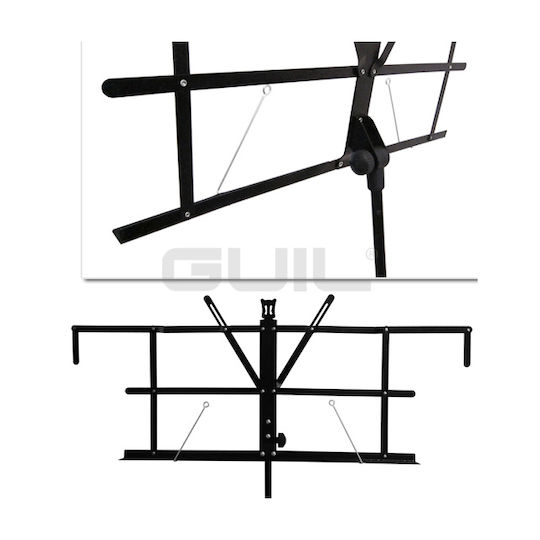Guil AT02 Stand Music Height 87-164cm Black with Carrying Bag AT-02