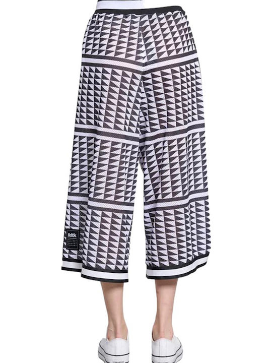BodyTalk Women's Fabric Capri Trousers White